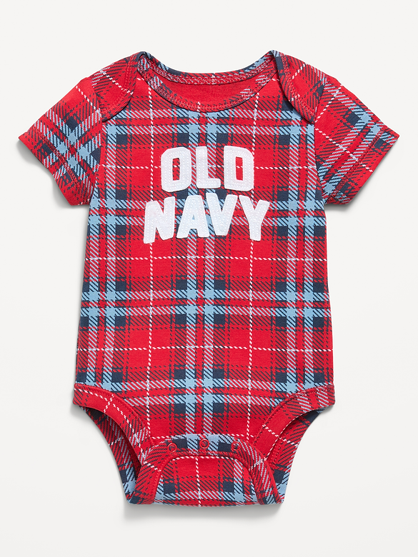 Short-Sleeve Logo Graphic Bodysuit for Baby