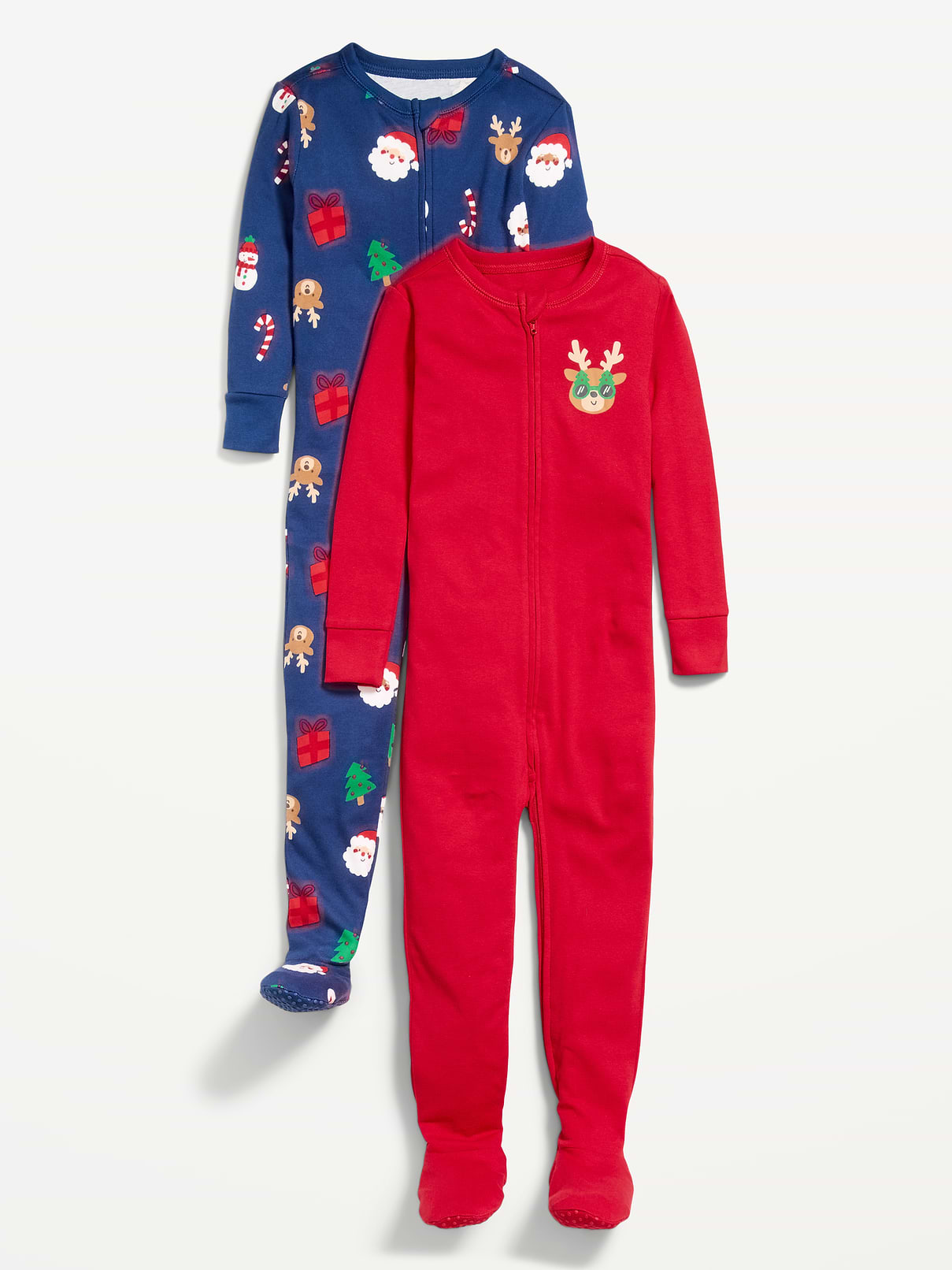 Image 1 of 1, crew neck, long sleeves, 3m-2t features reversiblefull-length zipper, sewn-in feet, all-over print, Product #1184988