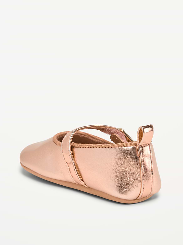 Faux-Leather Ballet Flats for Baby