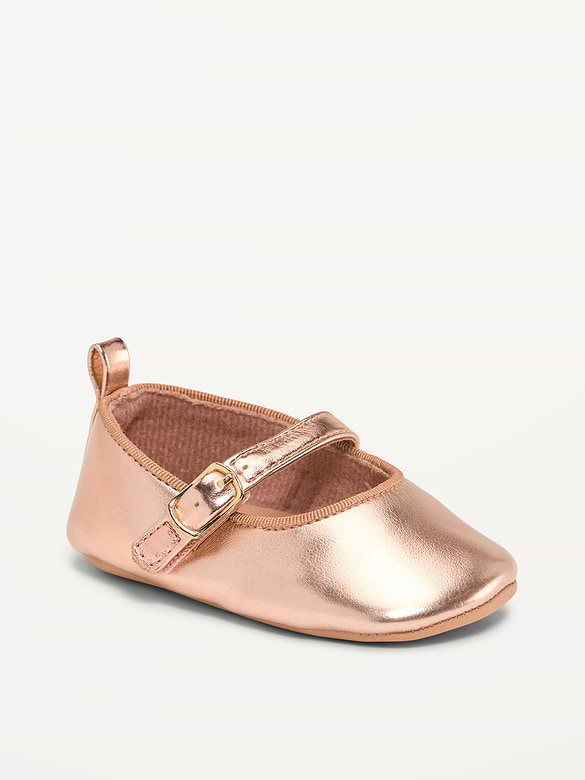 Faux-Leather Ballet Flats for Baby