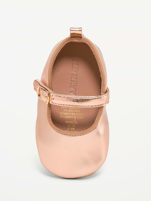 Faux-Leather Ballet Flats for Baby
