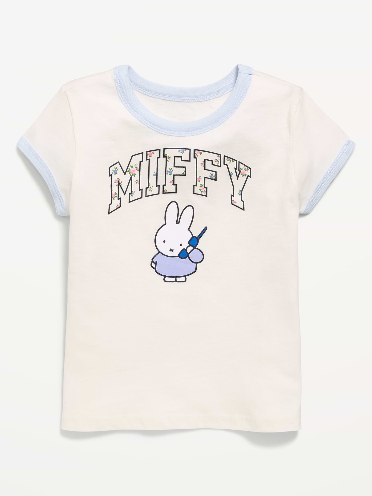 Image number 1 showing, Miffy™ Graphic Ringer T-Shirt for Girls