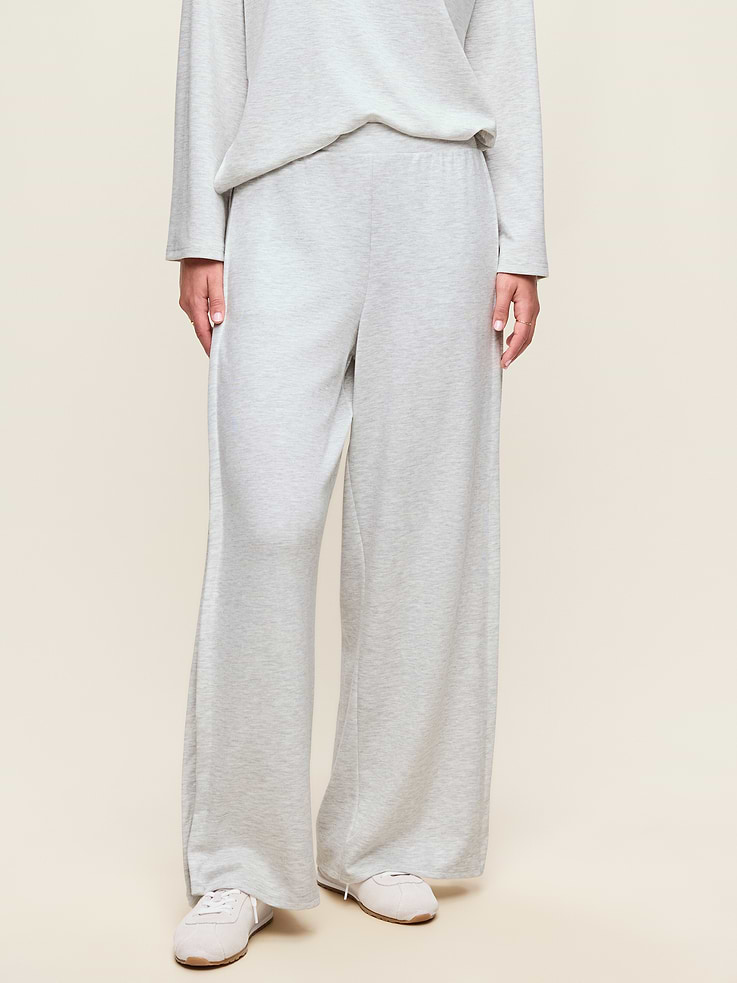 Image number 1 showing, High-Waisted Bounce Lite Drapey Wide-Leg Pleated Pants