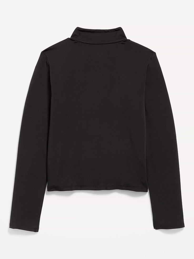 Image 4 of 4, StudioSmooth Half-Zip Performance Top for Girls