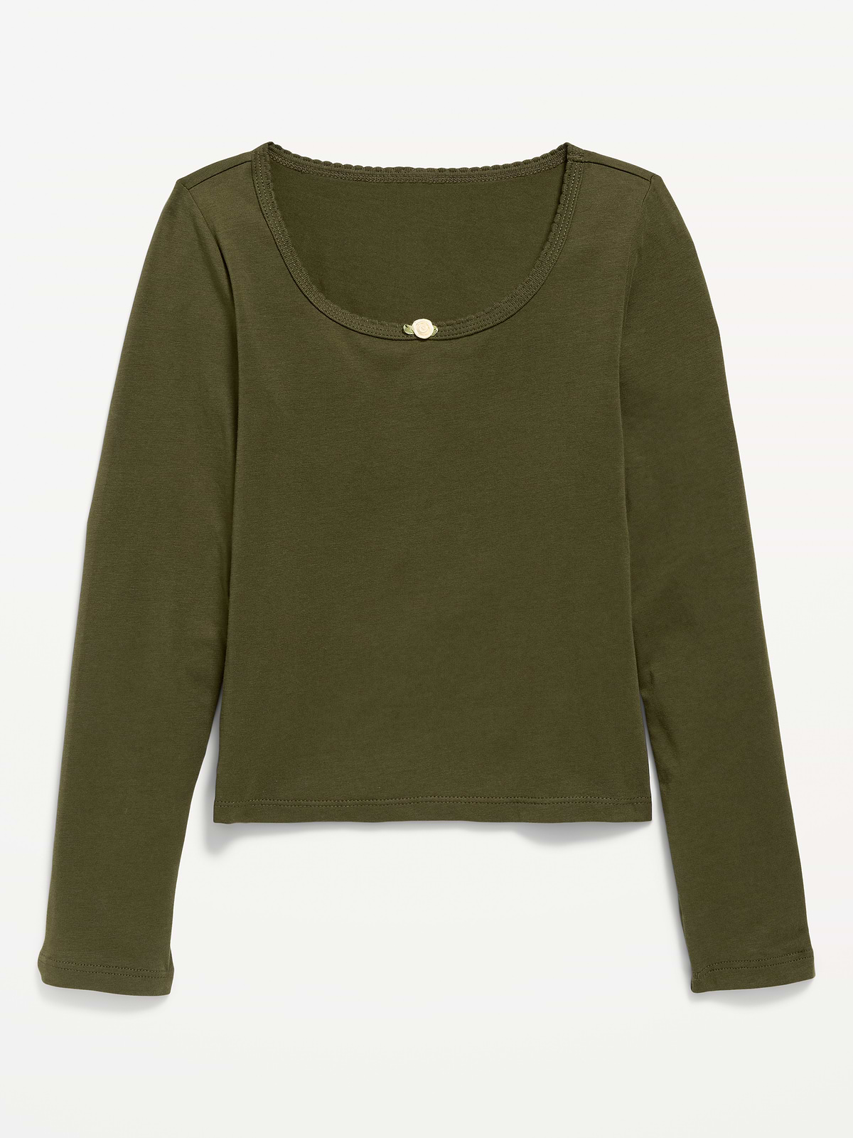 Fitted Long-Sleeve Top for Girls