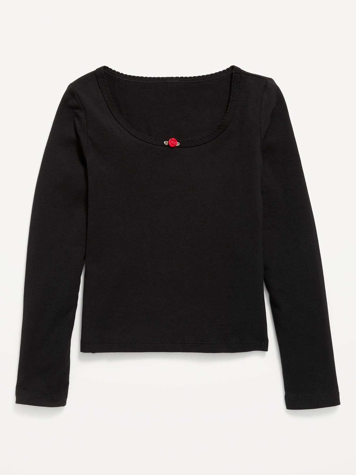 Fitted Long-Sleeve Top for Girls | Old Navy