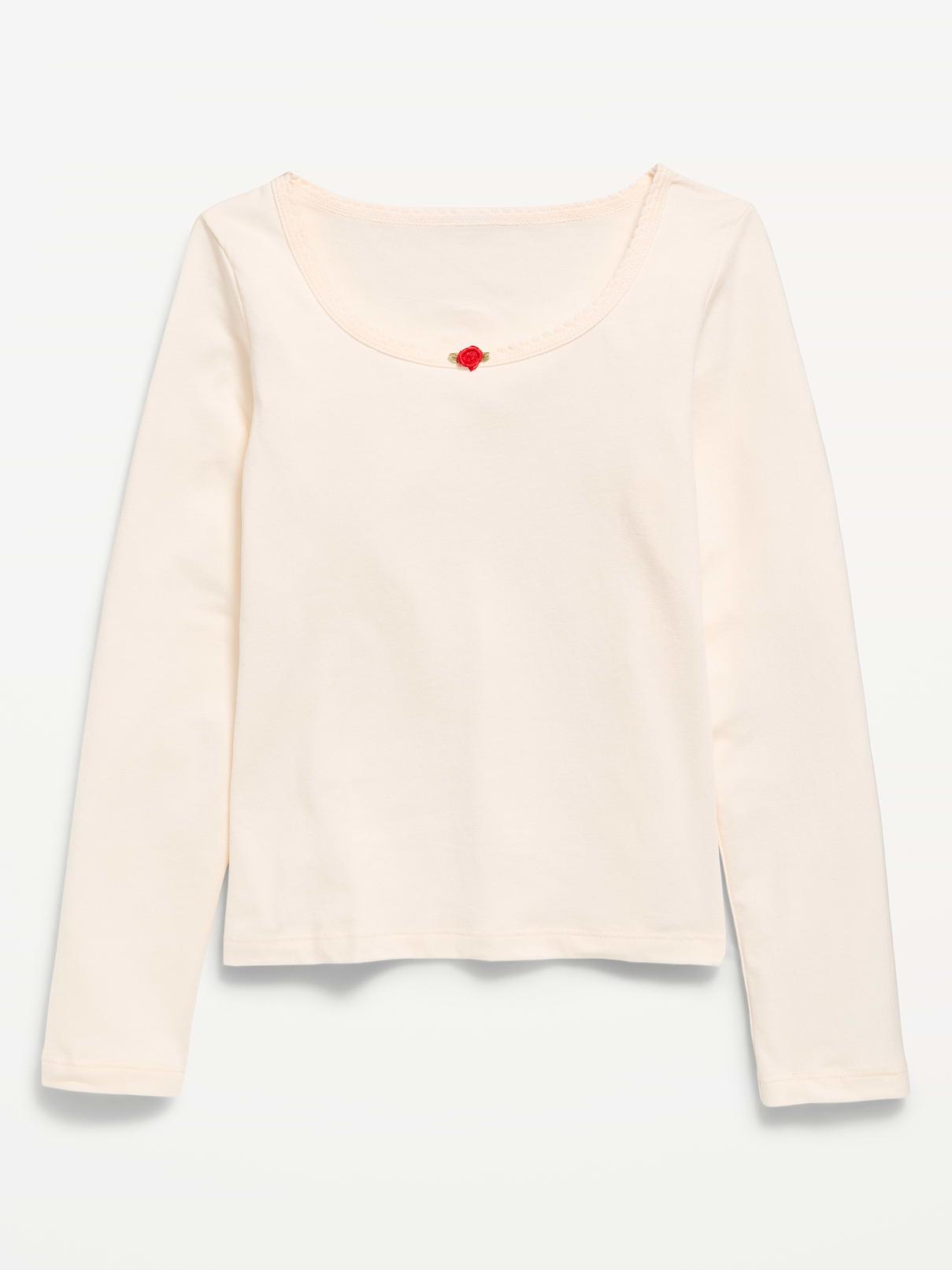 Image number 1 showing, Fitted Long-Sleeve Top for Girls