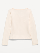 Image number 2 showing, Fitted Long-Sleeve Top for Girls