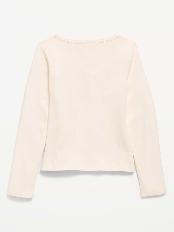 Fitted Long-Sleeve Top for Girls