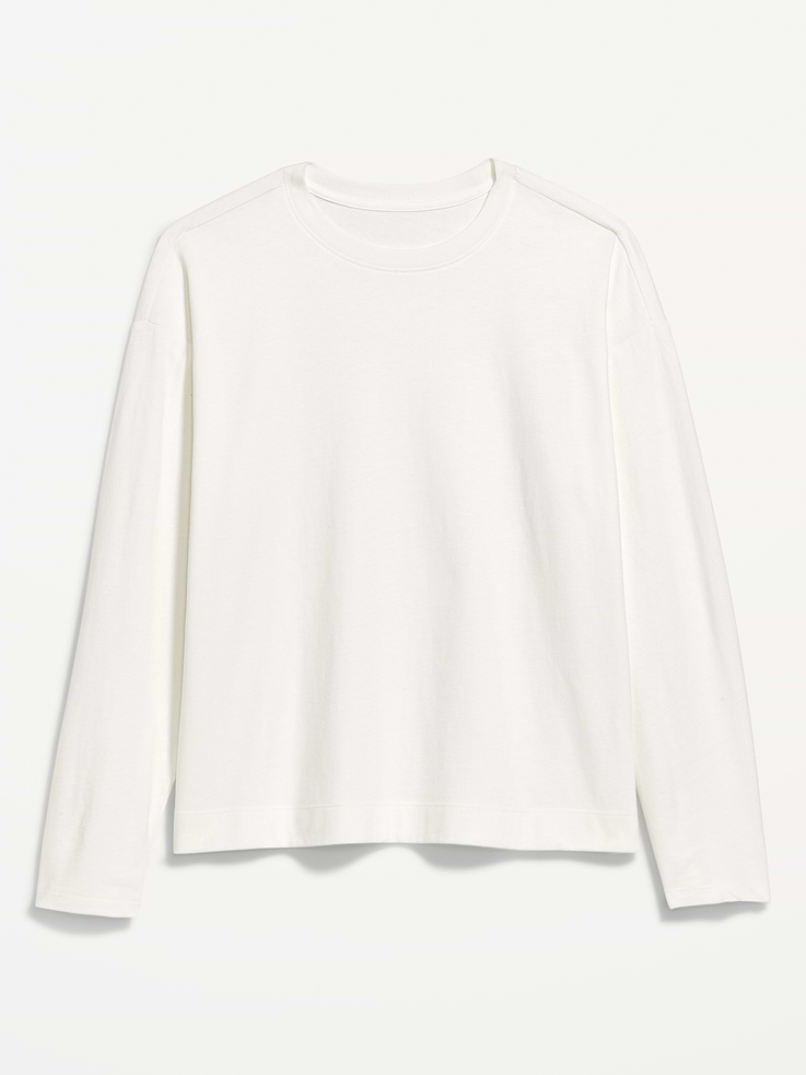 Image 4 of 4, Vintage Long-Sleeve Crew-Neck T-Shirt