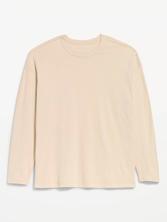 Oversized EveryWear Long-Sleeve Tunic T-Shirt