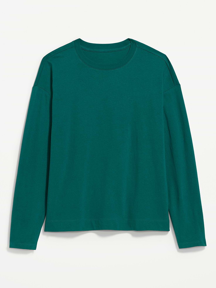 Image 4 of 4, Vintage Long-Sleeve Crew-Neck T-Shirt