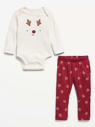 Image 2 de 2, Cache-couche à manches longues et legging pour bébé