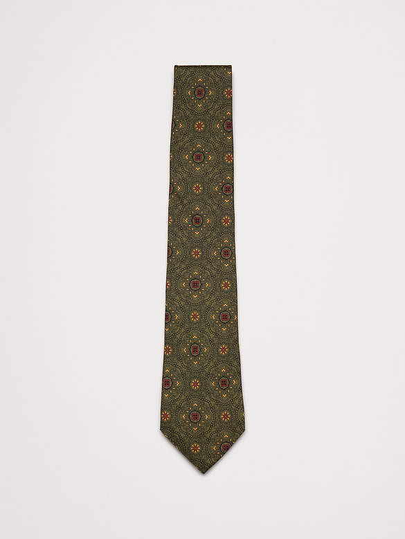 Geometric Silk Tie by Tino Cosma