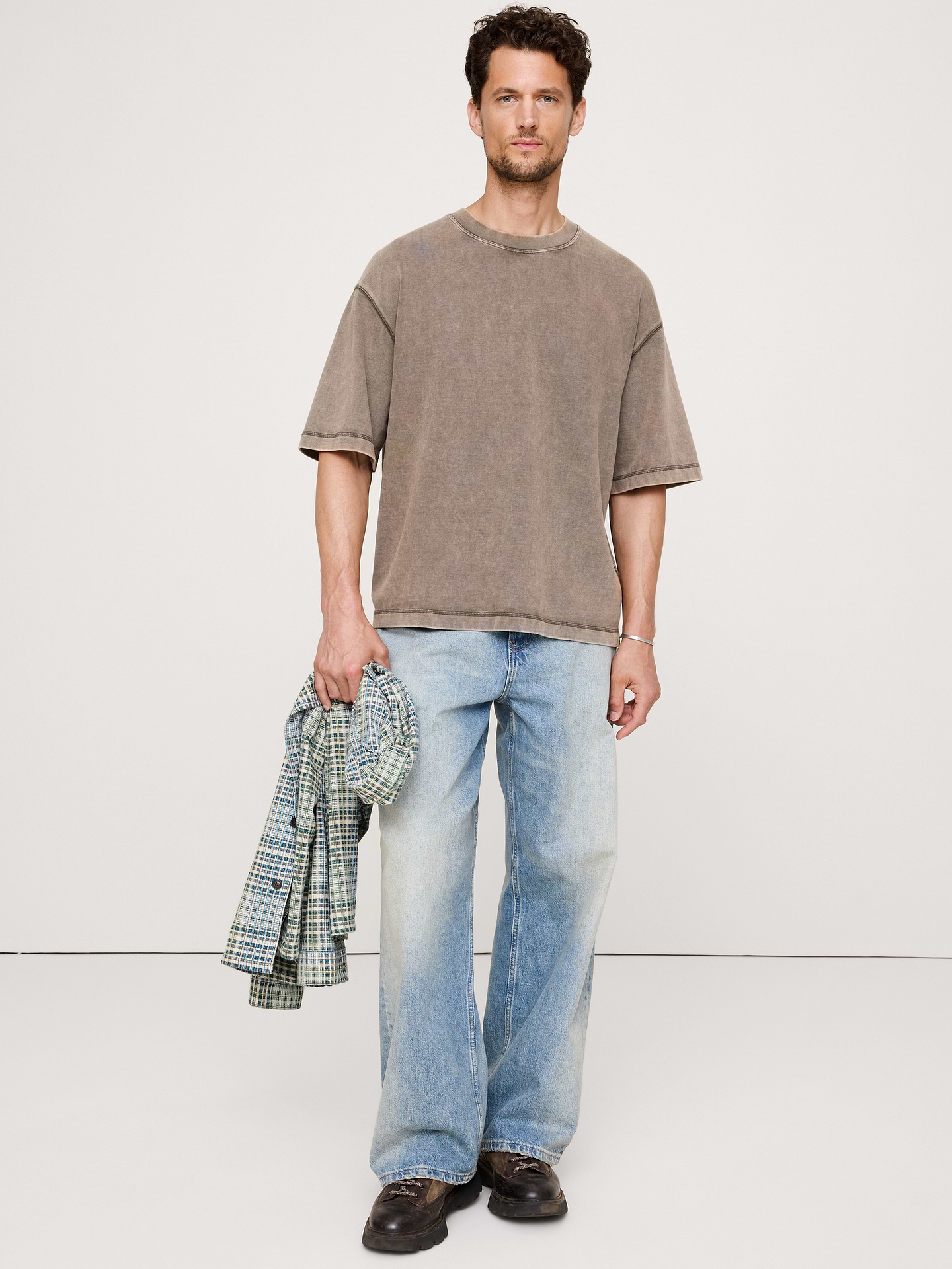 Image number 1 showing, Heavyweight Cotton Boxy Tee