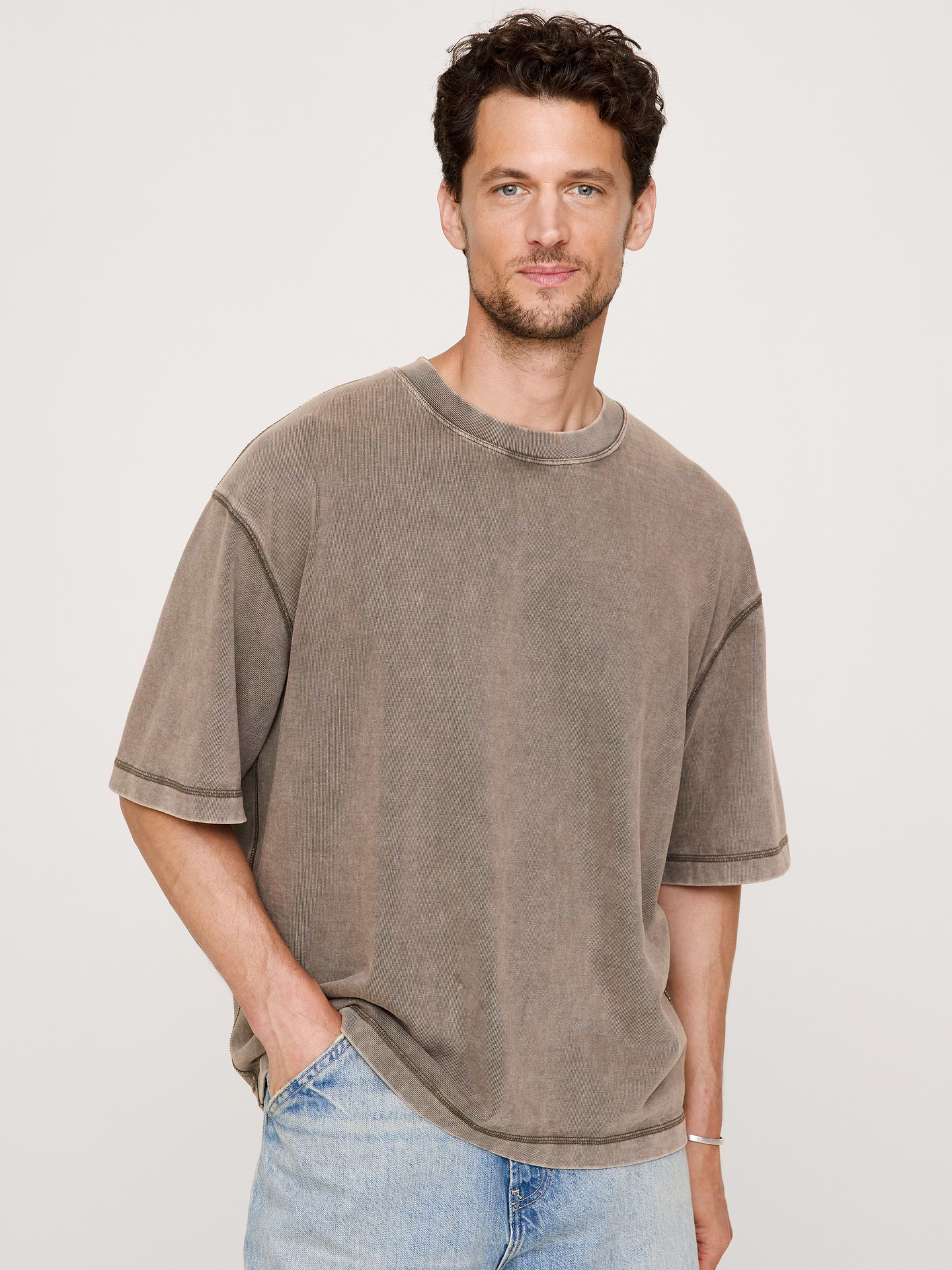 Image number 3 showing, Heavyweight Cotton Boxy Tee