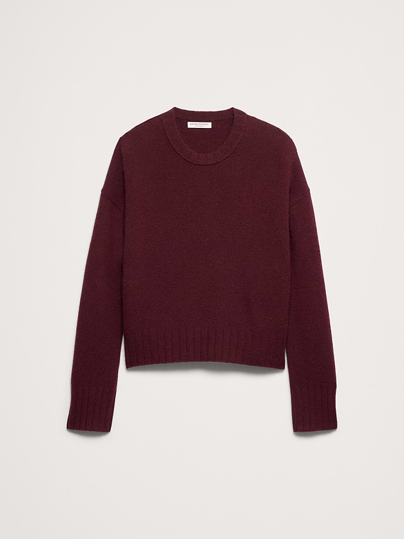 Oversized Midweight Cashmere Crew-Neck Sweater