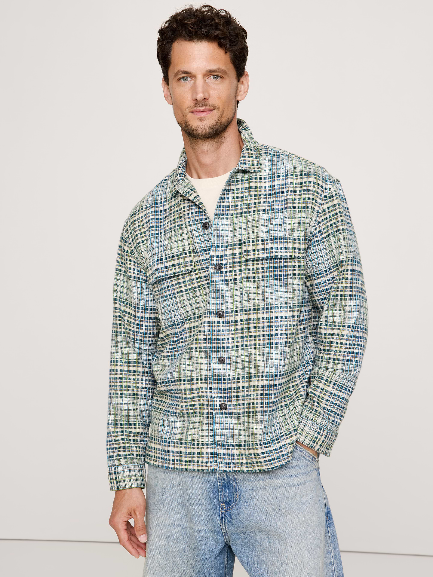Image number 1 showing, Relaxed-Fit Flannel Resort Shirt
