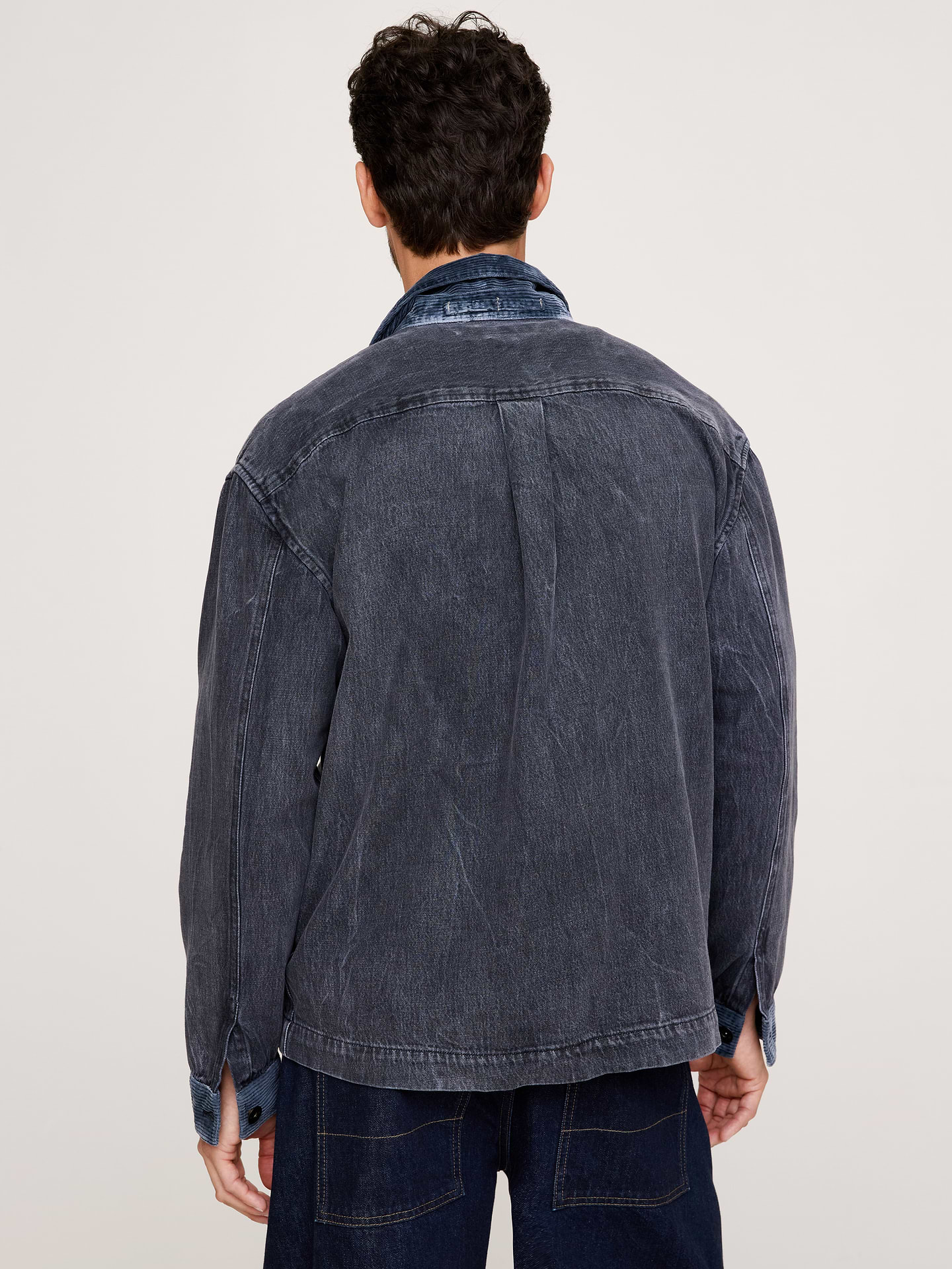 Image number 2 showing, Relaxed-Fit Italian Denim Overshirt