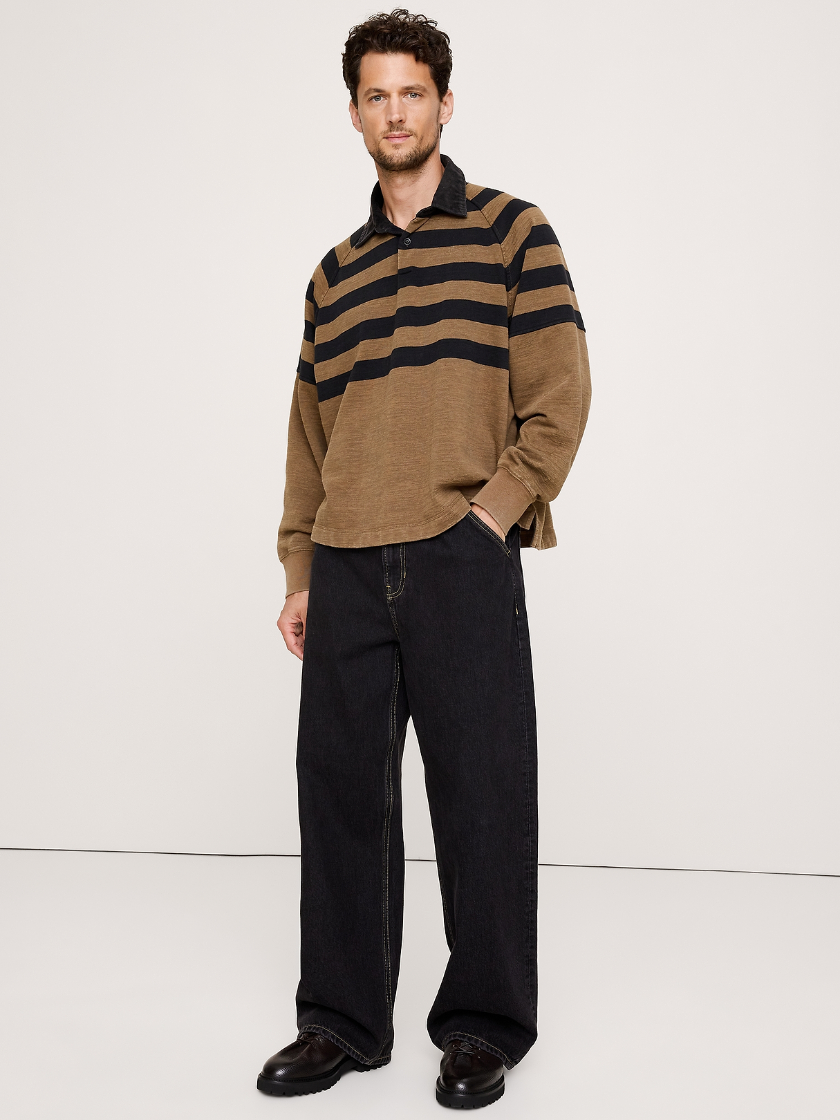 Archive Reissue Striped Rugby Jersey | Banana Republic