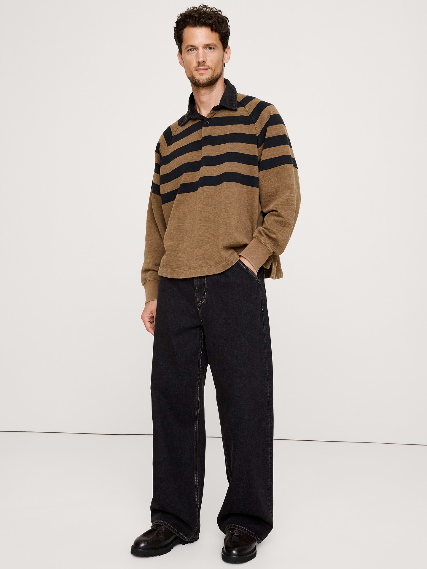 Image number 1 showing, Archive Reissue Striped Rugby Jersey