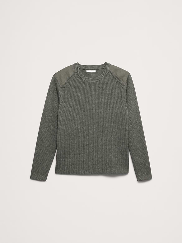 Slim Cotton Utility Sweater