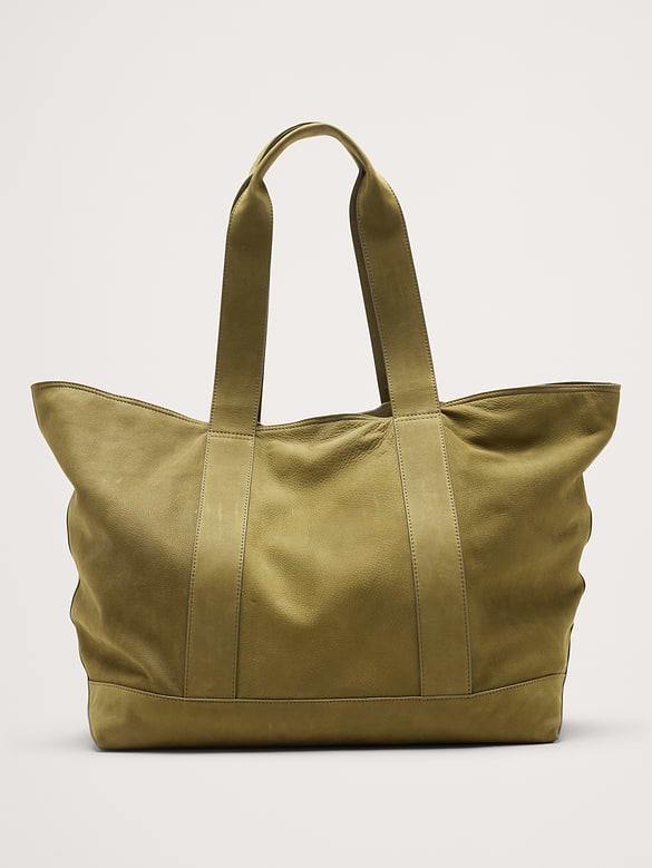 Nubuck Leather Weekend Tote