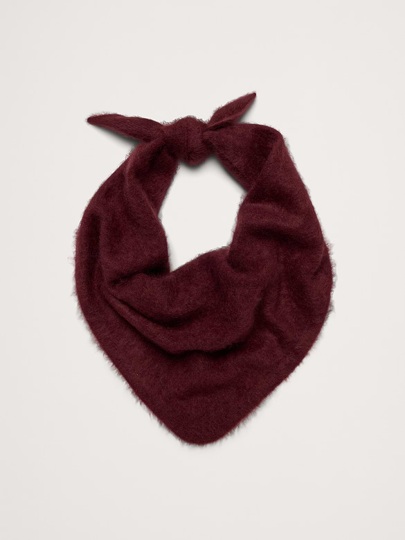 Wool-Cashmere Triangle Scarf