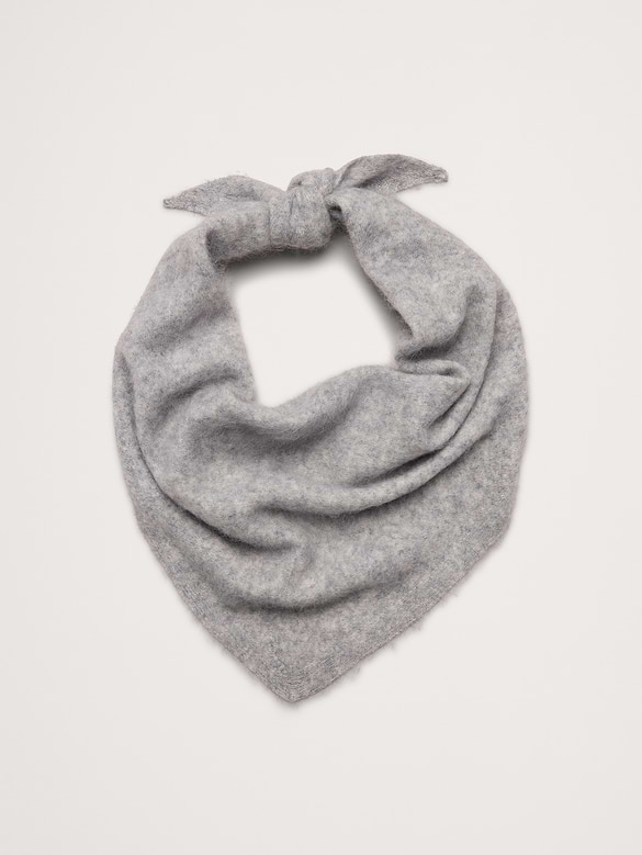 Wool-Cashmere Triangle Scarf