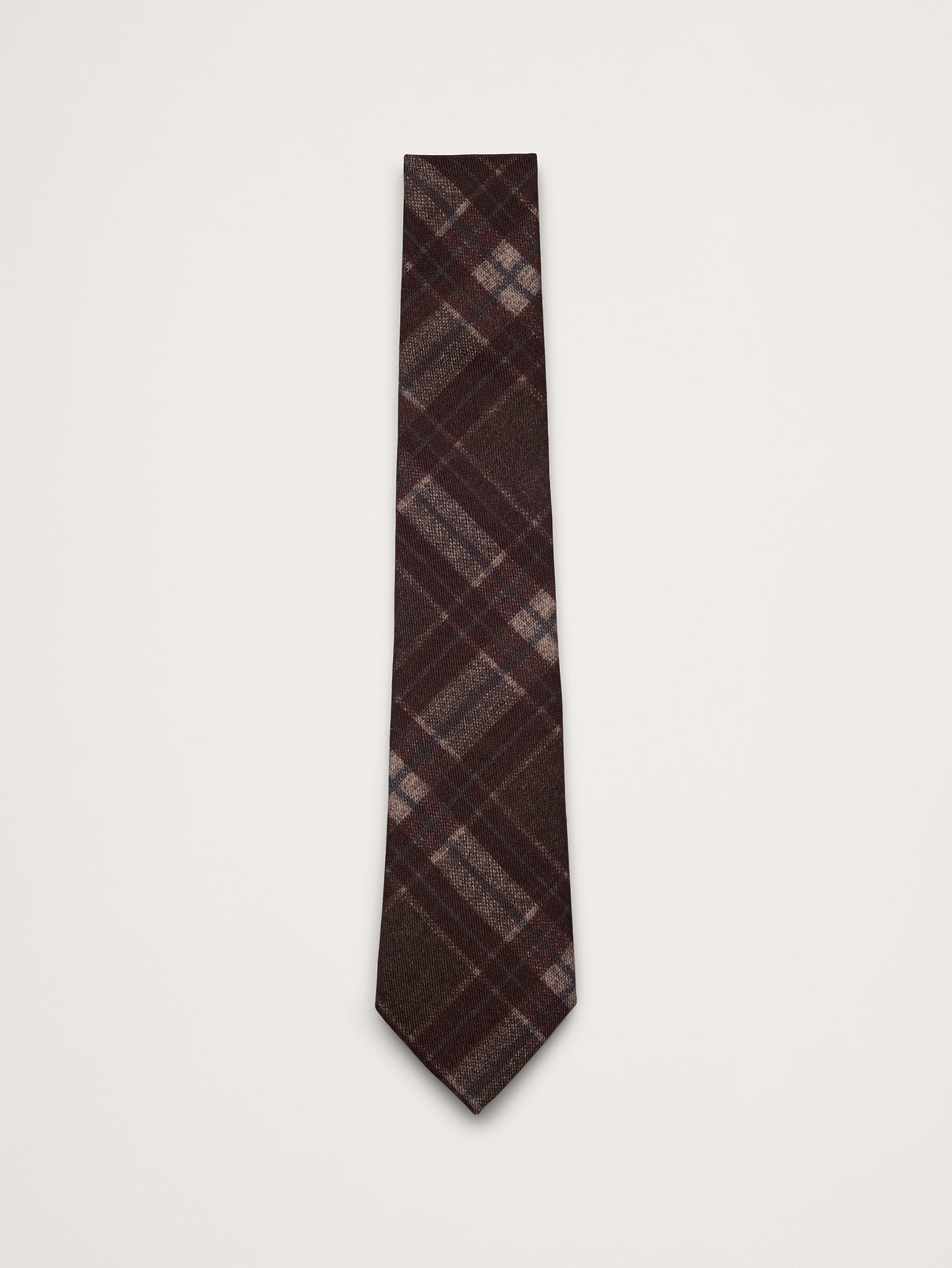Plaid Wool Tie by Tino Cosma