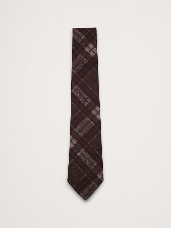 Plaid Wool Tie by Tino Cosma