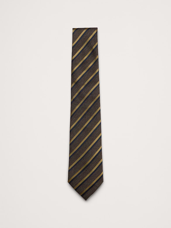 Striped Silk Tie by Tino Cosma