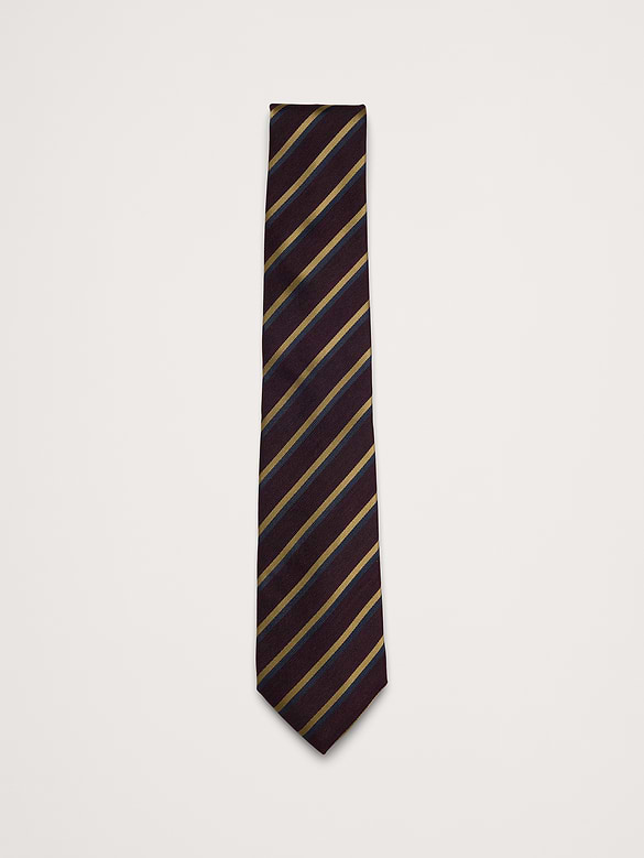 Striped Silk Tie by Tino Cosma