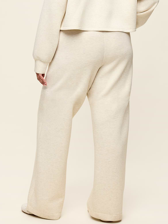 High-Waisted Bounce Fleece Wide-Leg Sweatpants