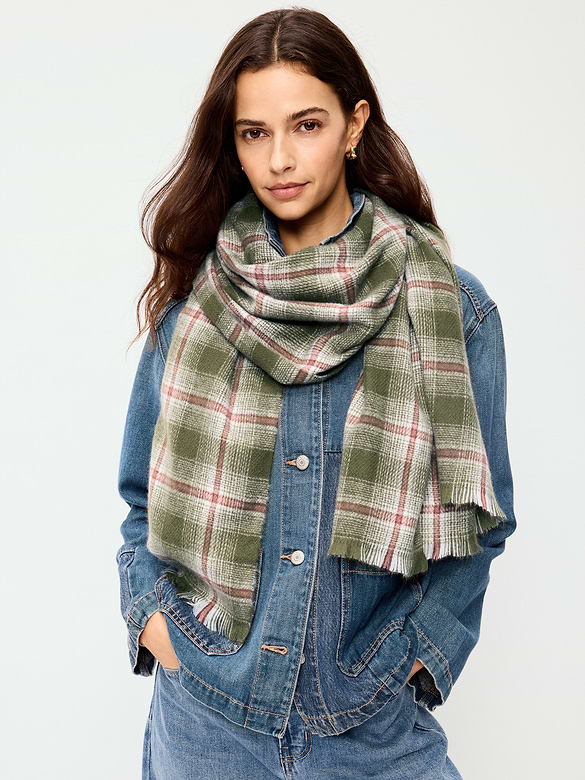 Écharpe en flanelle à motif