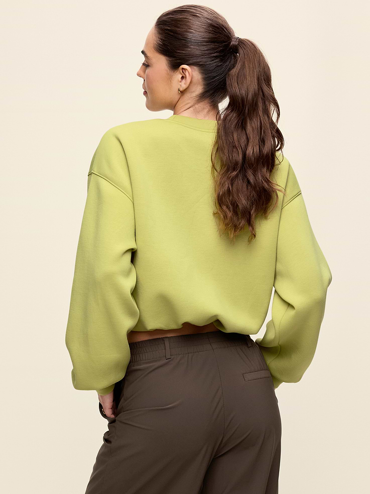 Image number 2 showing, Bounce Fleece Bubble-Hem Sweatshirt