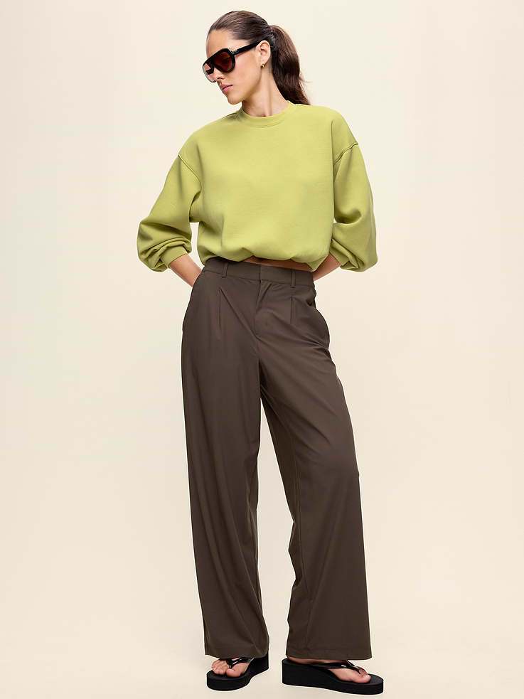 Image number 3 showing, Bounce Fleece Bubble-Hem Sweatshirt