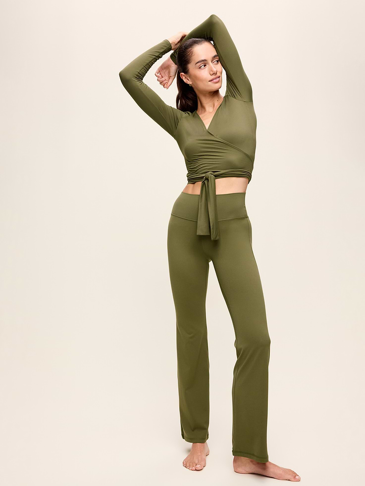 Image number 3 showing, StudioSmooth Long-Sleeve Wrap Top