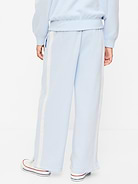 L'image numéro 2 présente Pantalon en coton ouaté rétro à coupe très généreuse à jambe large pour fille