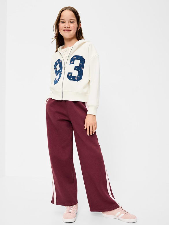 Super Baggy Wide-Leg Retro Sweatpants for Girls
