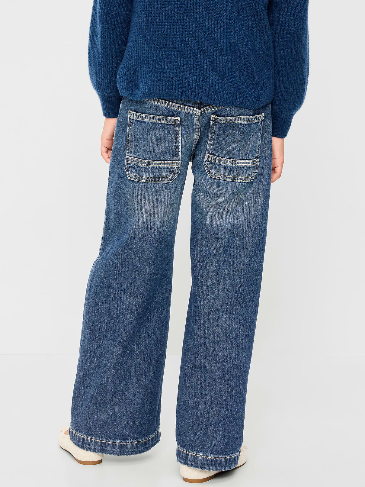 Image number 2 showing, Low-Rise Super Baggy Wide-Leg Jeans for Girls