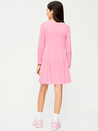 Image number 2 showing, Long-Sleeve Graphic Fit and Flare Dress for Girls