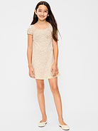 Image number 1 showing, Printed Fit and Flare Dress for Girls