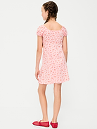 Image number 2 showing, Printed Fit and Flare Dress for Girls
