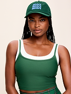 Image 1 of 3, embroidered grommets at crown, curved visor, graphic at front, Product #911072