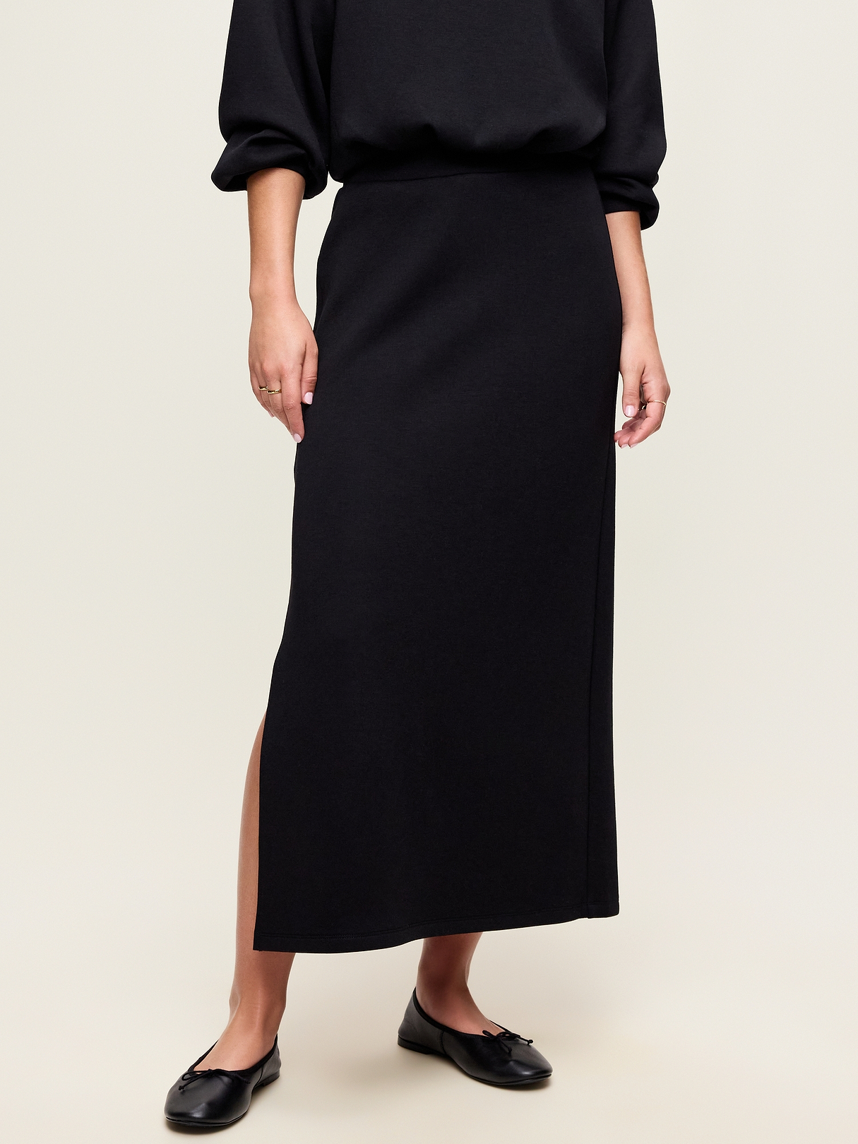 High-Waisted Bounce Fleece Maxi Skirt | Old Navy