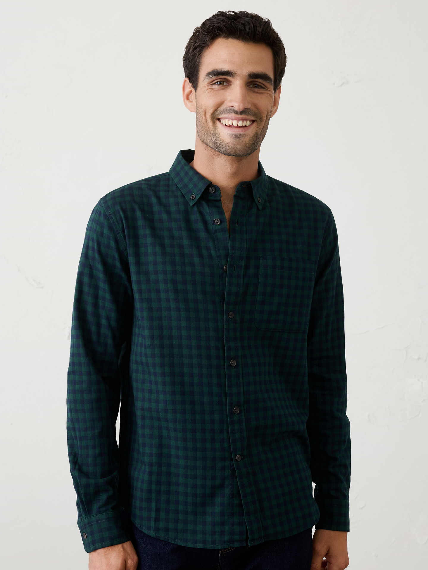 Image number 1 showing, Slim-Fit Lightweight Flannel Shirt