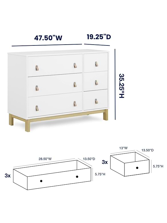 babyGap Legacy Pulls 6 Drawer Dresser
