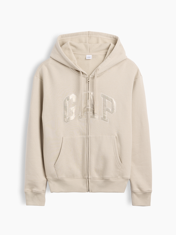 Relaxed Gap Logo Zip Hoodie