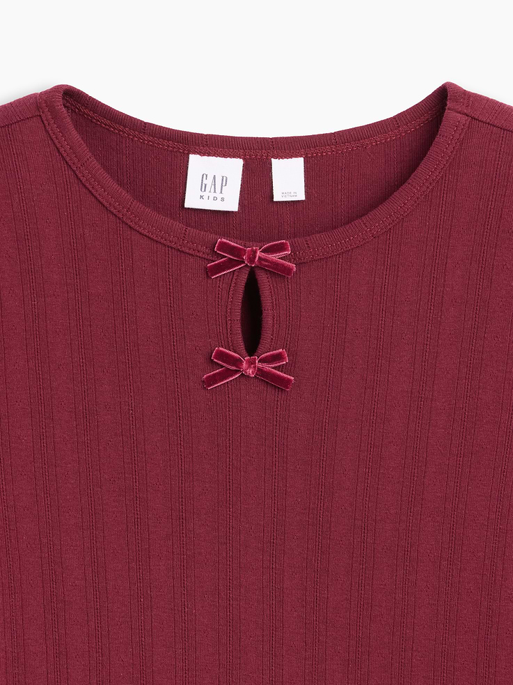Image 2 of 3, Kids Pointelle Dress